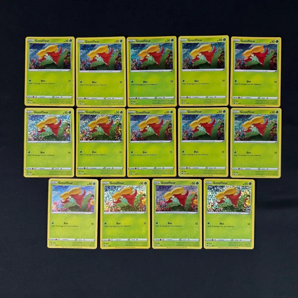 Lot of 15 Pokemon TCG - Gossifleur 3/15- Evolving Skies 2022 Holo